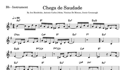 Chega de Saudade - Một bản tình ca Bossa Nova đầy êm dịu và sâu lắng với giai điệu du dương và lời ca lãng mạn